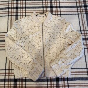 Zara Cropped Lace Jacket XS (Excellent Condition)